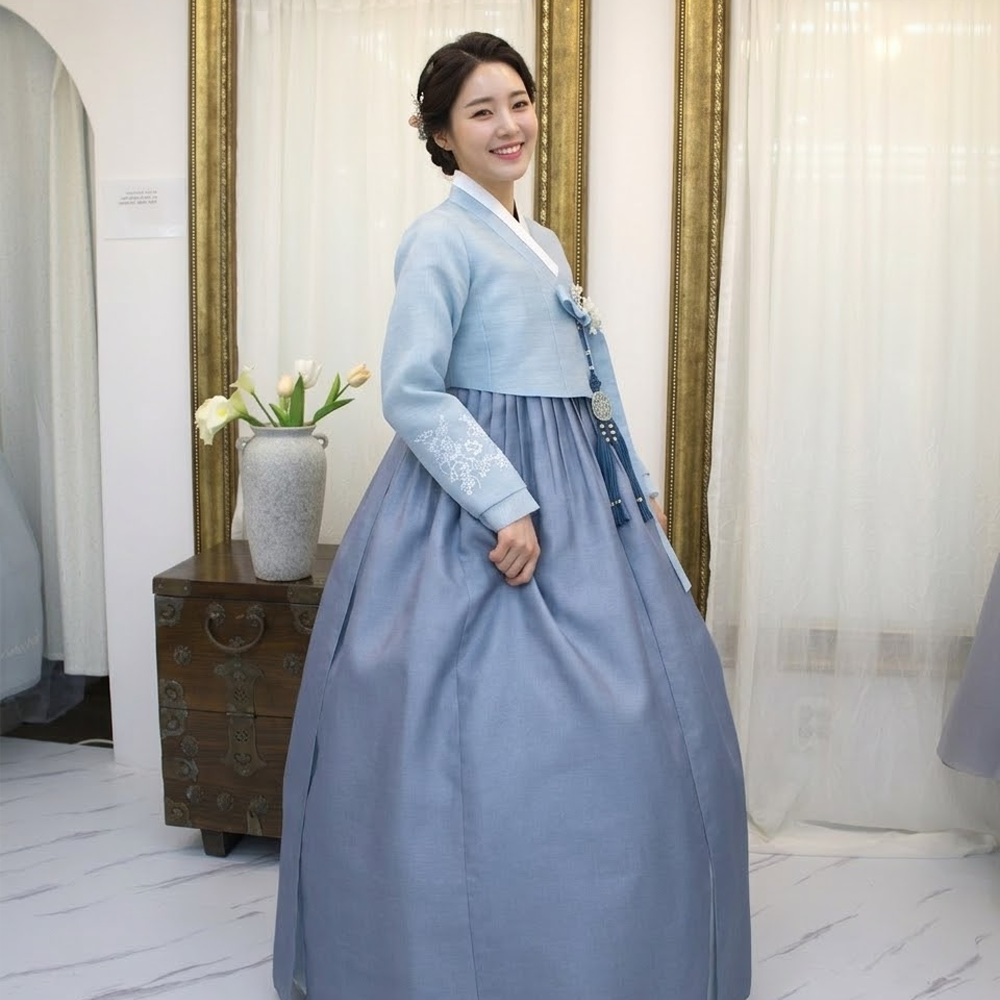 궁 한복대여 혼주 결혼 신랑측 여성 칠순 가족 피로연 하객 158번 - 상품 이미지