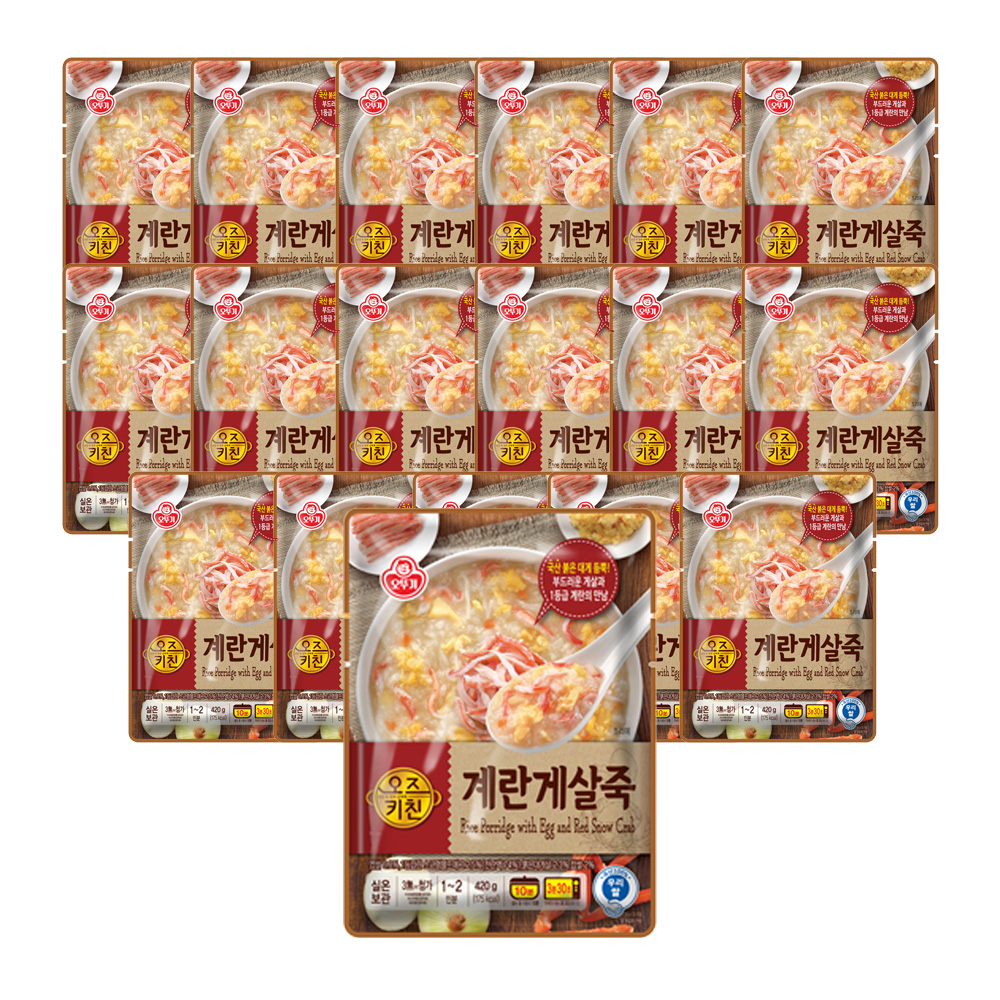 오뚜기 오즈키친 계란게살죽 420g 18개 - 상품 이미지