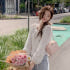 레이스 핀턱 프릴 타이 스트랩 블라우스 bs8678 착용 후기 | 사이즈/핏 총정리 썸네일