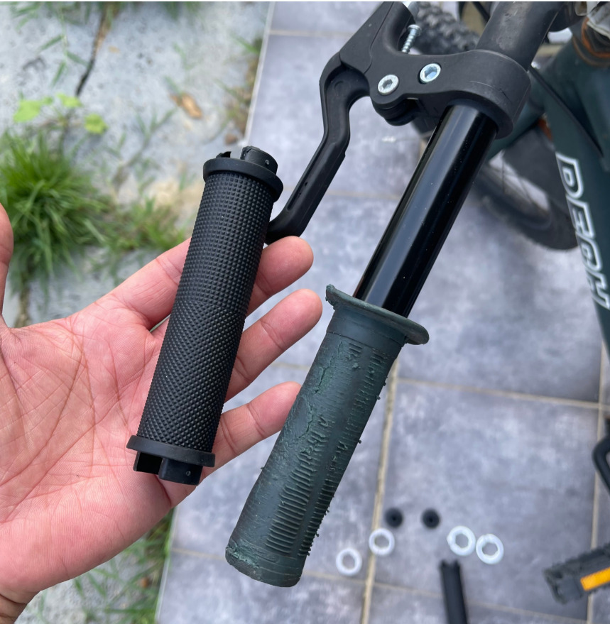 자전거 MTB 핸들 손잡이 그립 커버 교체 마개 셀프 수리 미끄럼방지 논슬립 바엔드 - 상세 이미지 4