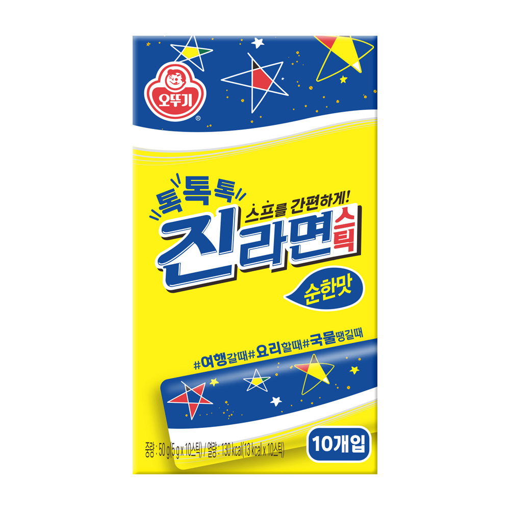 오뚜기 톡톡톡 진라면 스틱 순한맛 50g, 1개 이미지 1