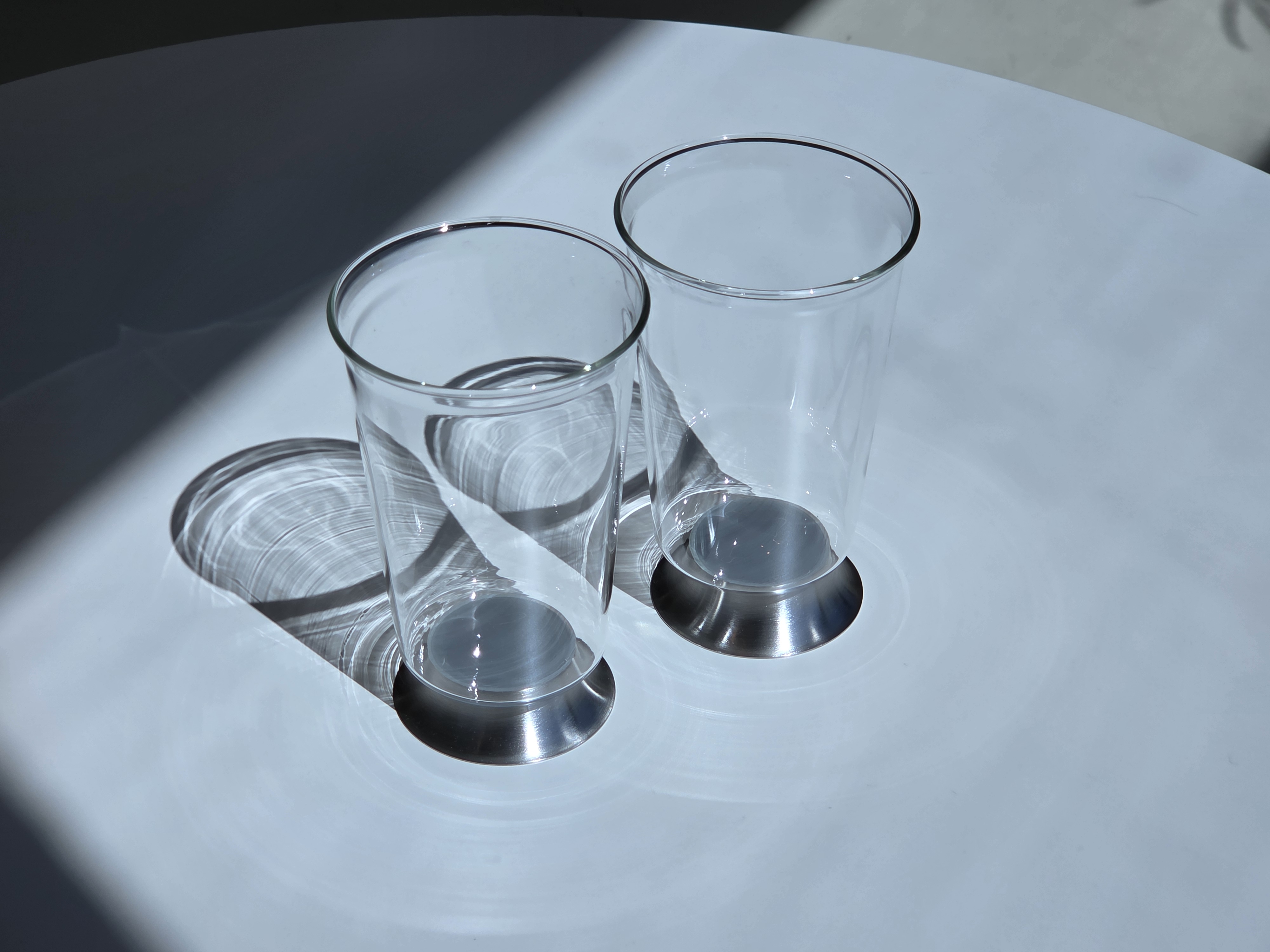 디얼리 내열유리 스텐굽 맥주잔 유리컵 430ml 홈술 홈카페 컵 - 상세 이미지 3
