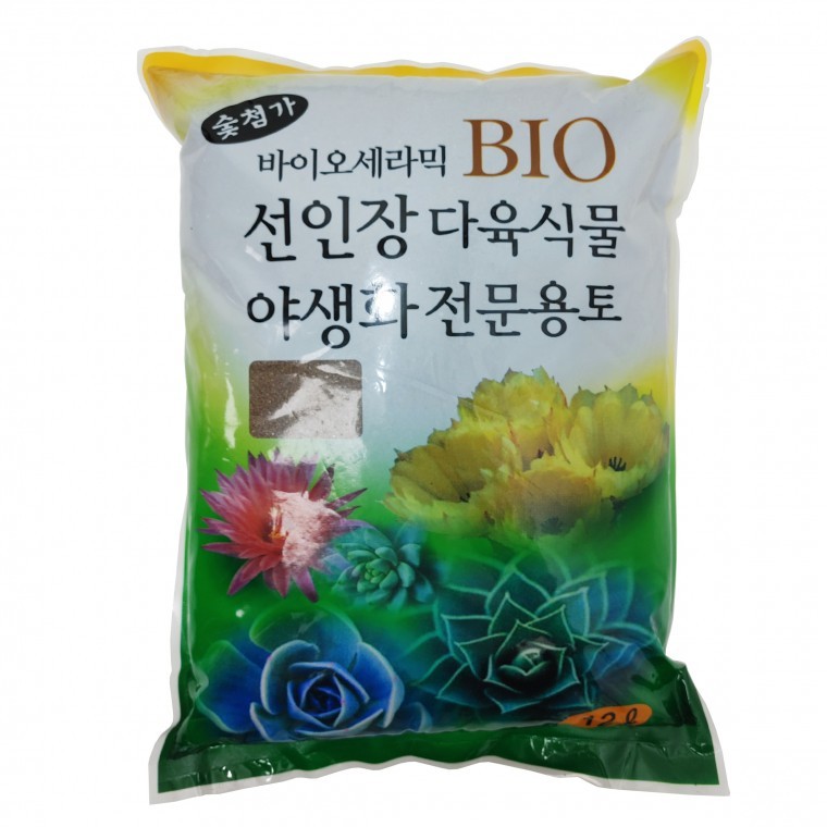 선인장다육식물야생화전문용토 12L 선인장용 다육실물용 야생화용 배양토 분갈이흙 케이스스탁 - 상품 이미지
