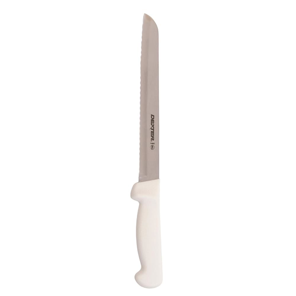 Dexter Outdoors 31603 20.3cm(8인치) 스캘럽 브레드 화이트 나이프, - 상품 이미지
