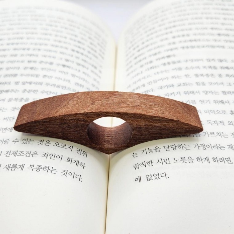 지니몰 가벼운 와이드 형 독서 링 휴대용 나무 독서대 - 상품 이미지
