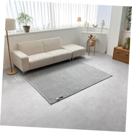 한웰 Ks 사계절 구 들장 카페트러그 워셔블 EMF 전기장판 그레이 원난방 153x200