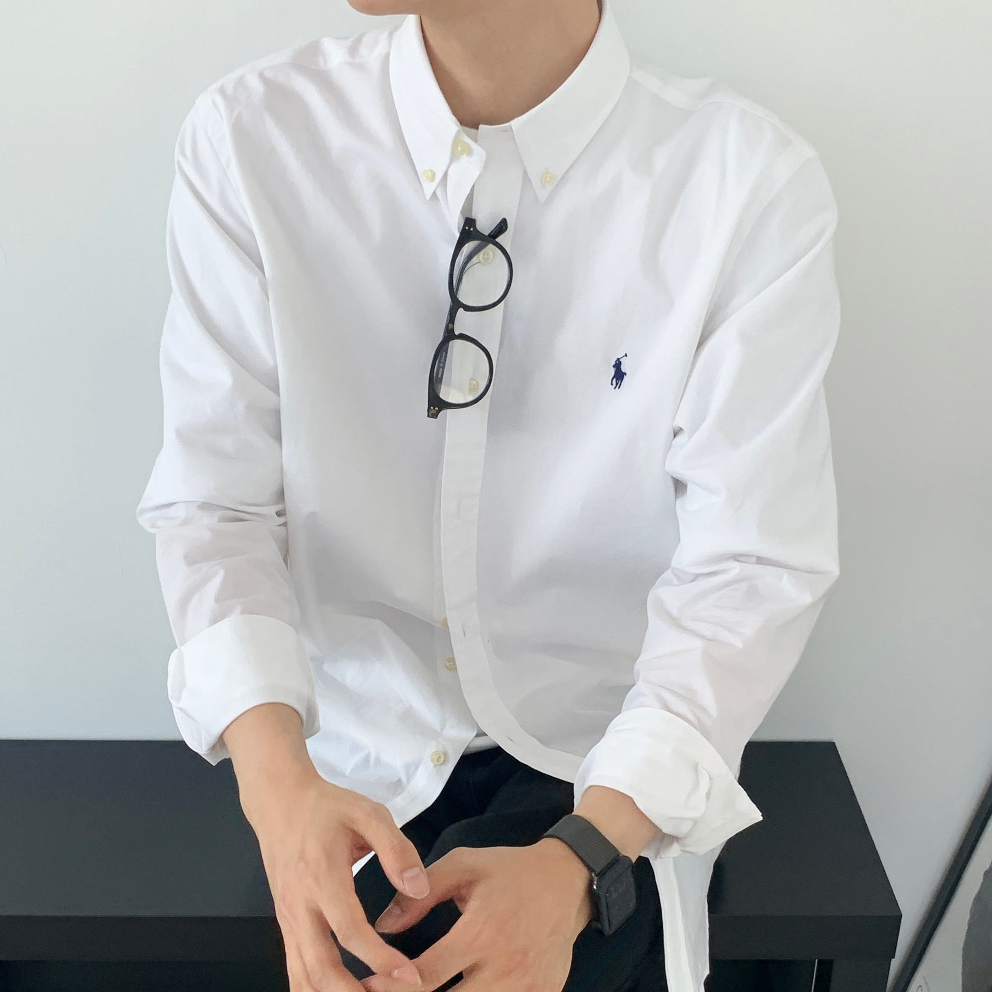 폴로 남성 셔츠 랄프로렌 스트레치 포플린 남방 - 상세 이미지 3