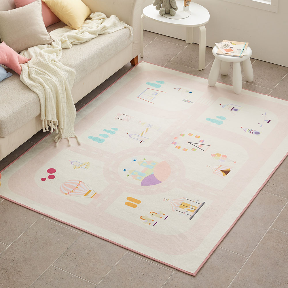 아르떼베딩 아동 아이방 유아 키즈 놀이방 매트 거실 카페트 러그 사방치기 100x150