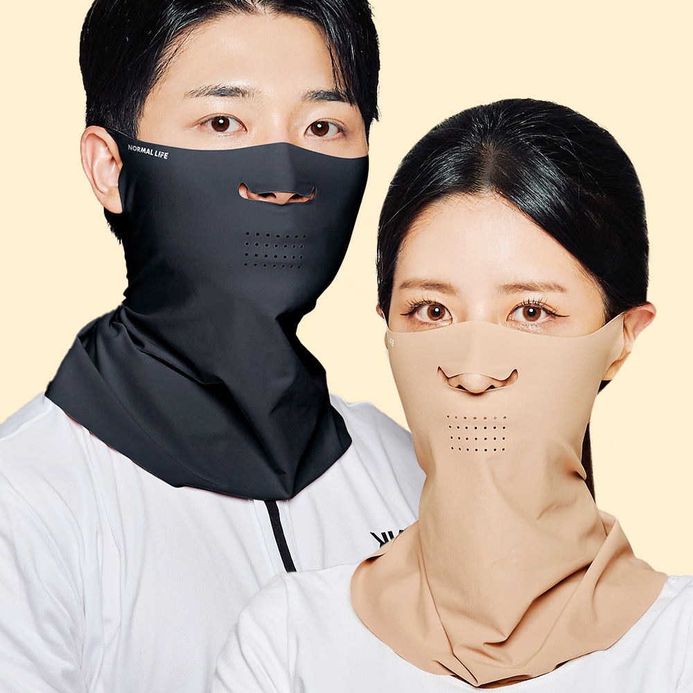 노멀라이프 자외선차단 스포츠 러닝 골프 마스크 UV 쿨링 햇빛가리개 베이직 이미지 1