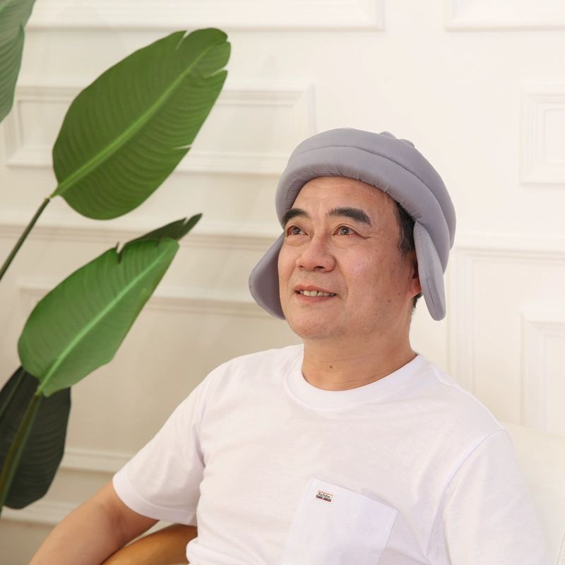노인헬멧 낙상 환자용 보호대 보호캡 충격흡수 23. 그레이 별하늘 전체 직물 업그레이드 - 상세 이미지 3