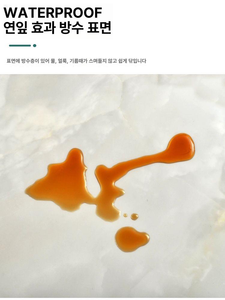 붙히는타일 데코타일 5매 욕실 대리석 셀프장판 스티커 전사 무타공 접착식 벽스티커 거실 - 상세 이미지 4