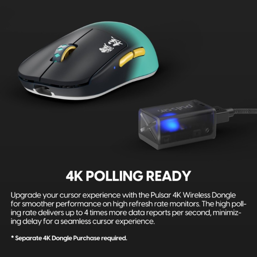 귀멸의 칼날 무선 게이밍 마우스 Pulsar Gaming Gears X2H mini 무이치로 - 상세 이미지 5