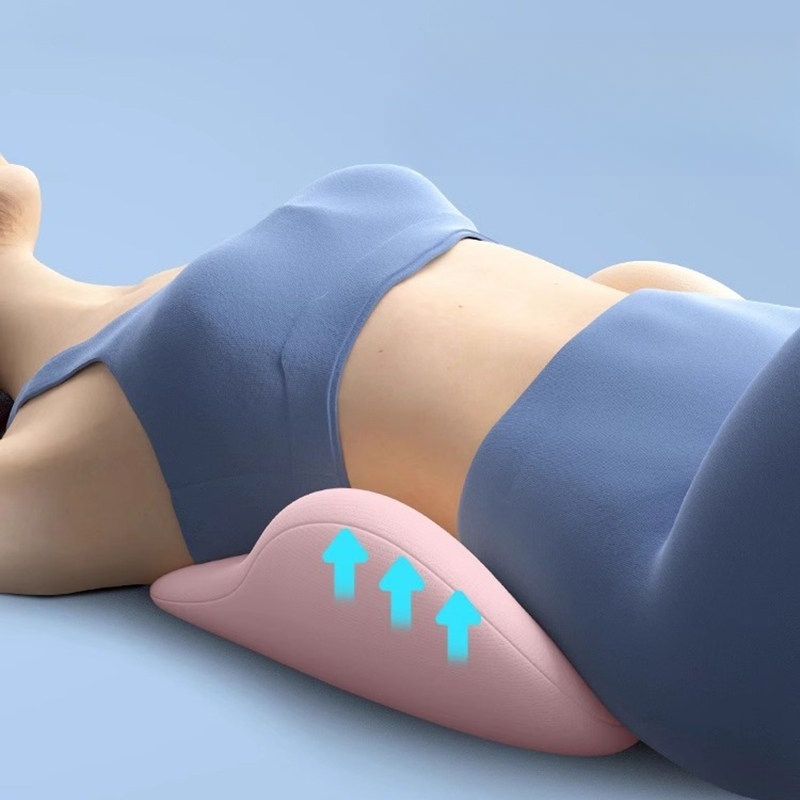 요추전만쿠션 메모리폼 수면 허리 허리통증 인체공학적 디자인 바른자세 유지 척추 - 상세 이미지 2