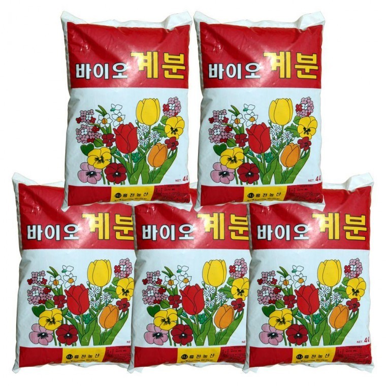 바이오 계분 4L(5개) 텃밭 퇴비 거름 비료 - 상품 이미지