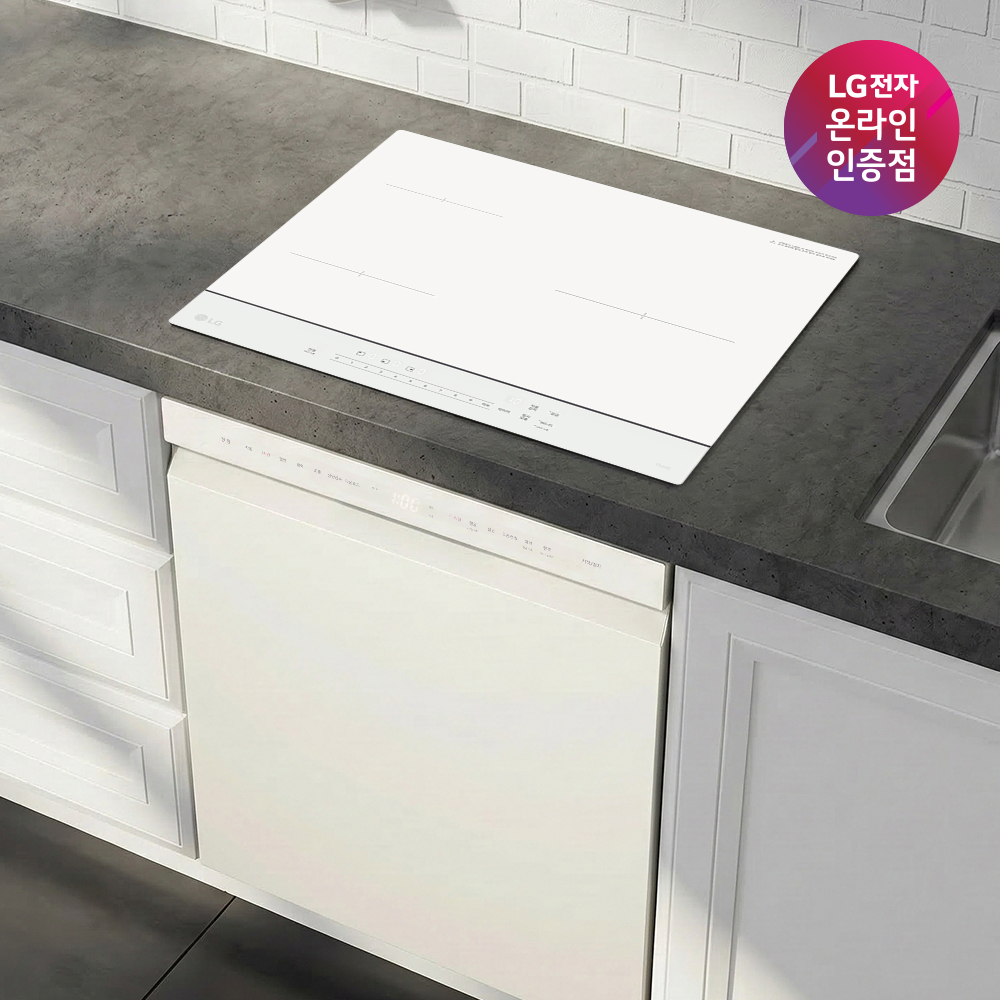 LG 디오스 오브제컬렉션 식기세척기 + LG 디오스 인덕션 세트 (DUE5BGL1E + BEI3QKHLOE / 5BG1E-QKHE) - 상품 이미지