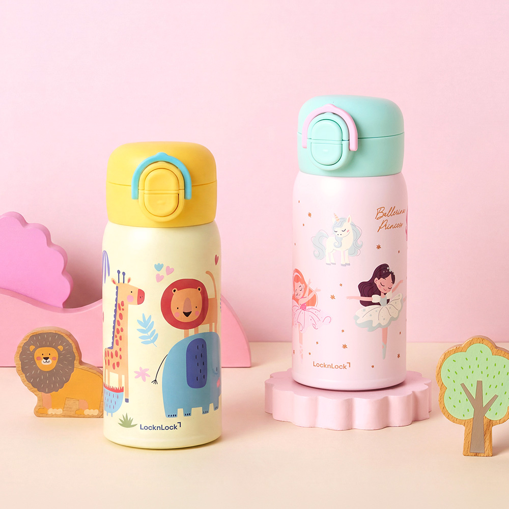 락앤락 스쿨핏 마이픽 듀얼캡 텀블러 350ml (LHC3400) 이미지 6