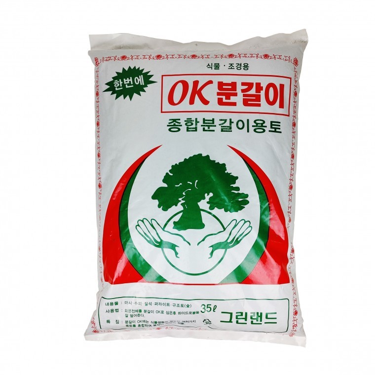 OK분갈이 35리터 분갈이흙 종합분갈이용토 화분 화단 옥상정원 퇴비 케이스스탁 - 상품 이미지