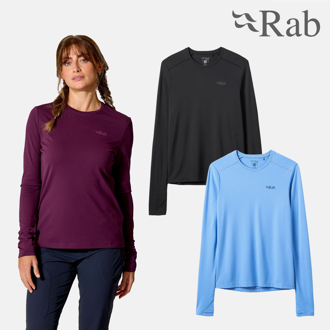 Rab 랩 포스 LS 티 포스티 2026 여성용 등산 긴팔티 아웃도어 기능성 티셔츠 QCC-23