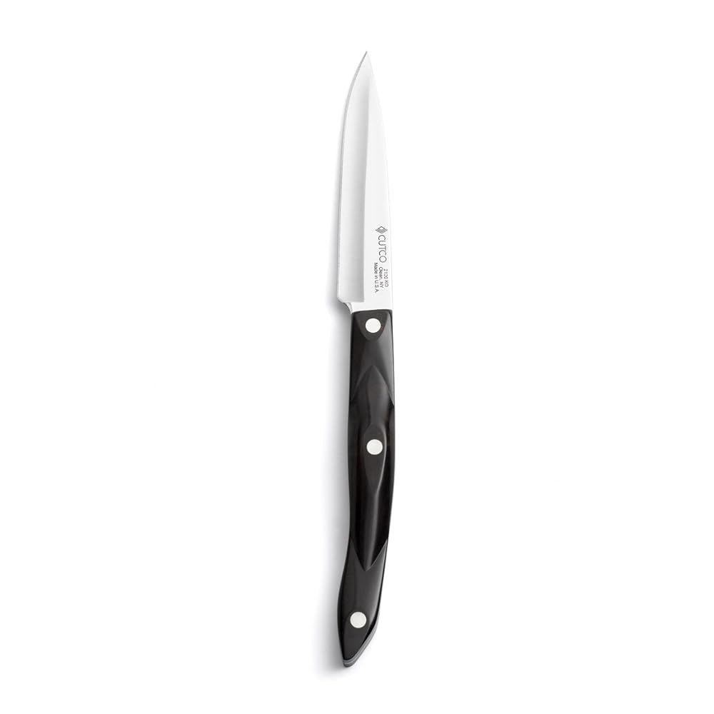 새로운 모델 2120 패링 나이프, 고탄소 핸들 스트레이트 블레이드와 14cm(5.5인치) 10.2cm(4인치) 엣지 (SE) 다크 다이아몬드 클래식 스테인리스 브라운 - 상품 이미지