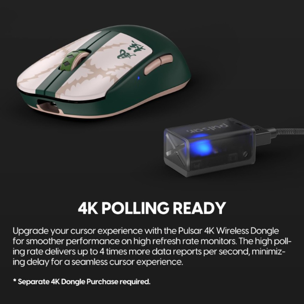 귀멸의 칼날 무선 게이밍 마우스 Pulsar Gaming Gears X2A 시나즈가와 - 상세 이미지 5