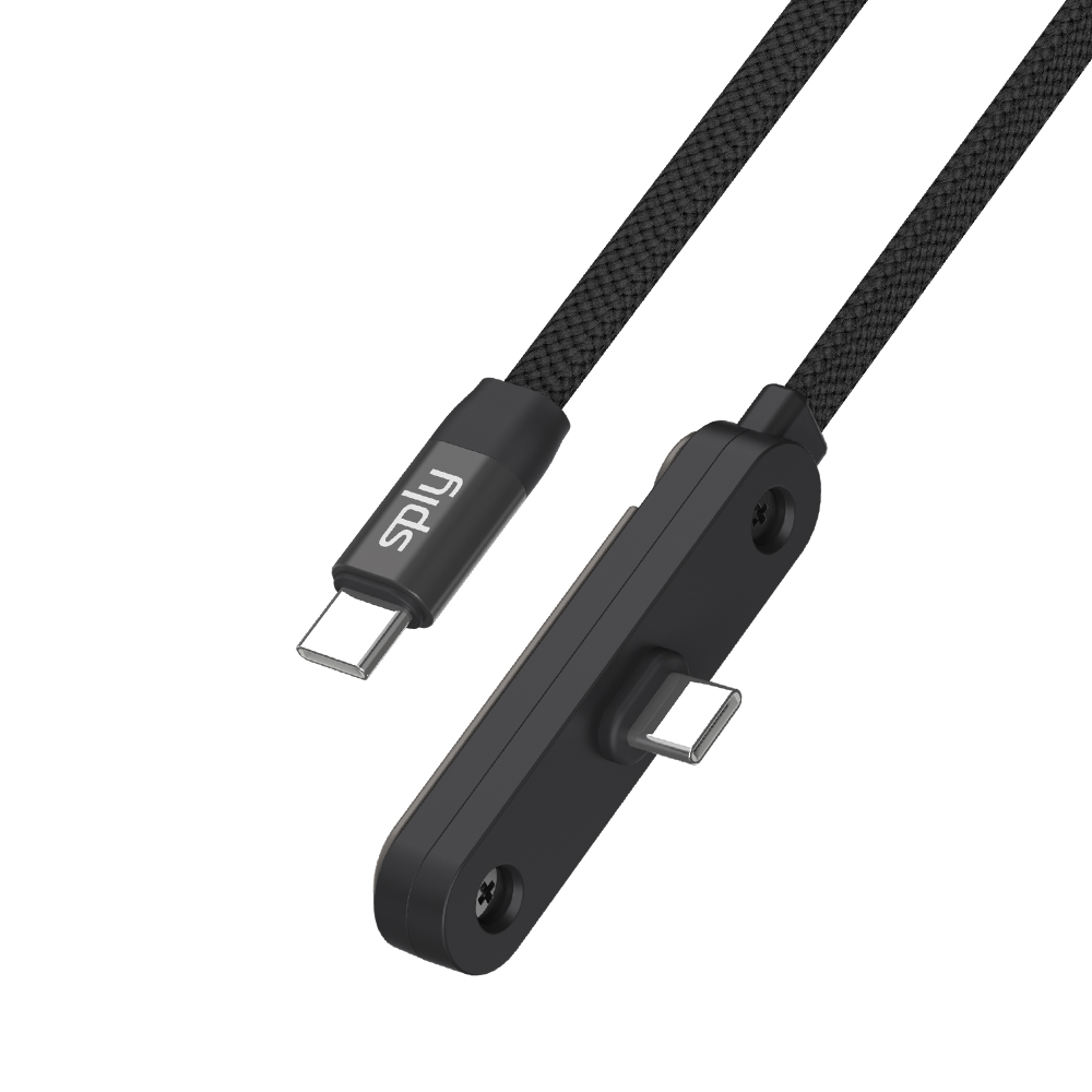 스플리 L자형 거치대 겸용 60W ㄱ자 USB CtoC 초고속 충전 케이블 1.5M - 상세 이미지 5