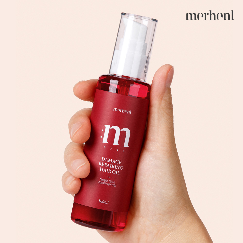 1+1 메르헨트 아르간 헤어 오일 에센스 100ml 컬링 컬크림 파마 볼륨 수분 머리 - 상세 이미지 4
