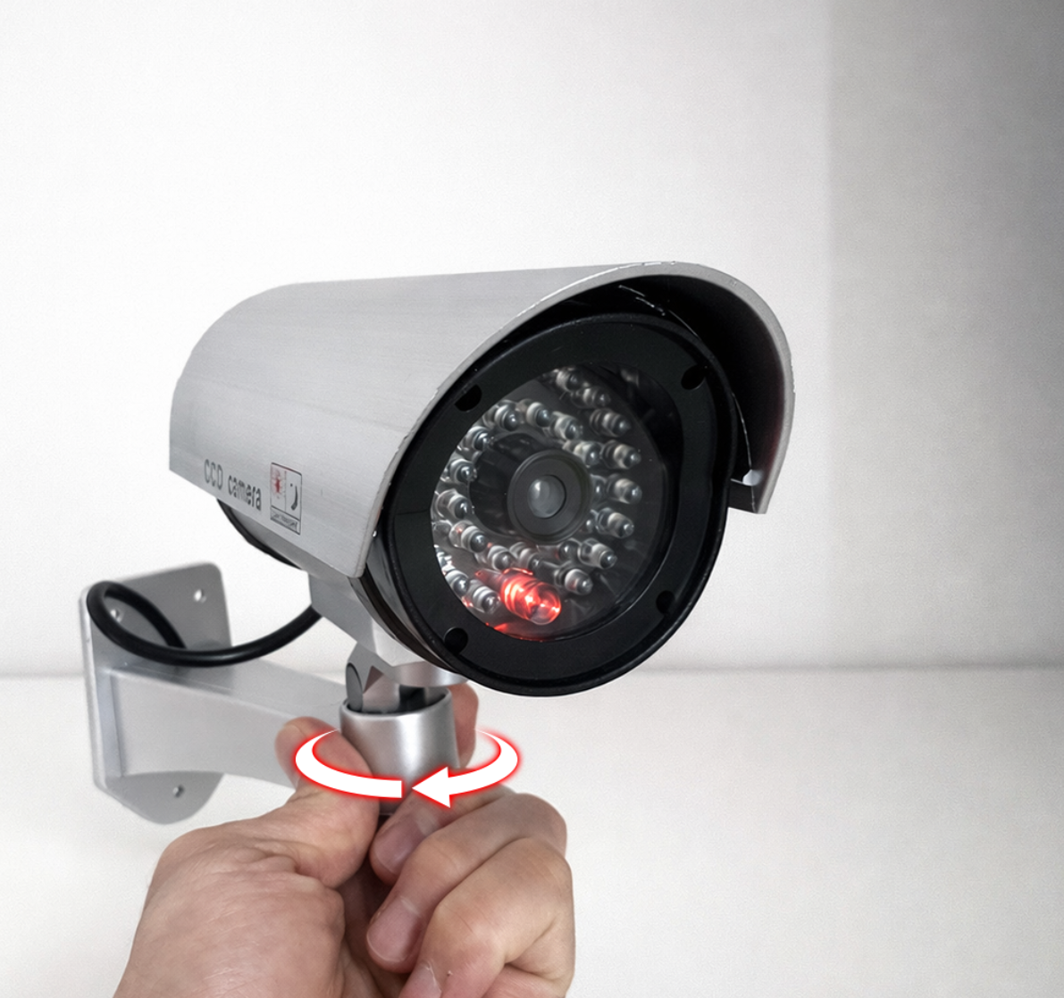 불빛나는 모형 CCTV 가짜 감시 카메라 방수 도난방지 진짜같은 방범용 단독주택 - 상세 이미지 2