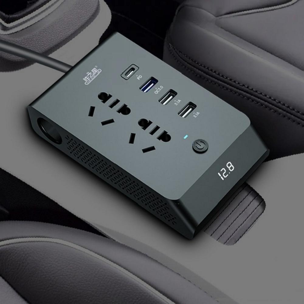 12v 24v to 300w 차량용 인버터 시거잭 USB 안전장치 - 상세 이미지 2