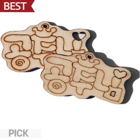 공주님 우드 팬시 나무 팬던트 캐릭터 꾸미기 미술 체험 재료 픽앤코401