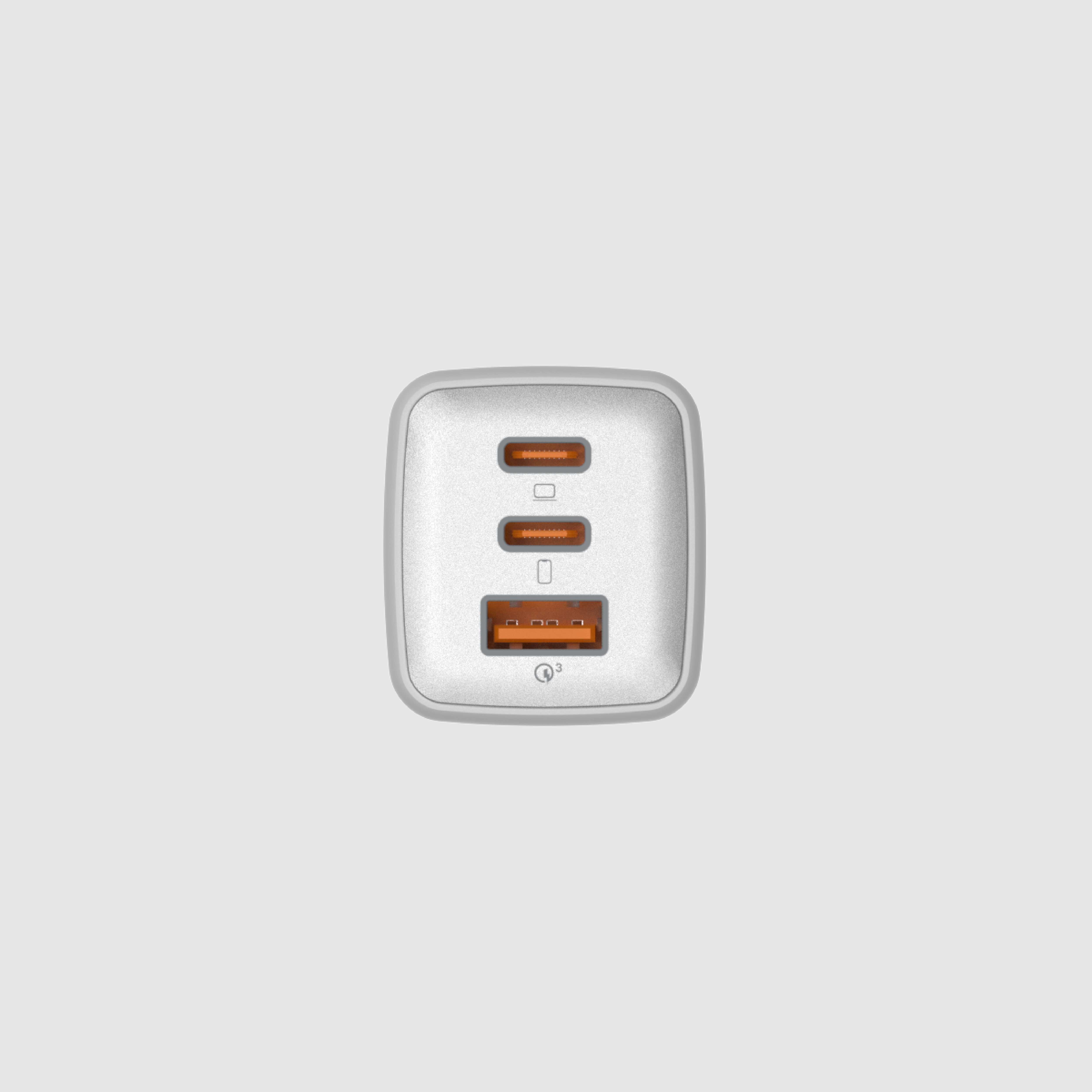 파우트 65W PD 3.0 PPS GaN 초고속 멀티 충전기 어댑터 화이트 - 상세 이미지 3