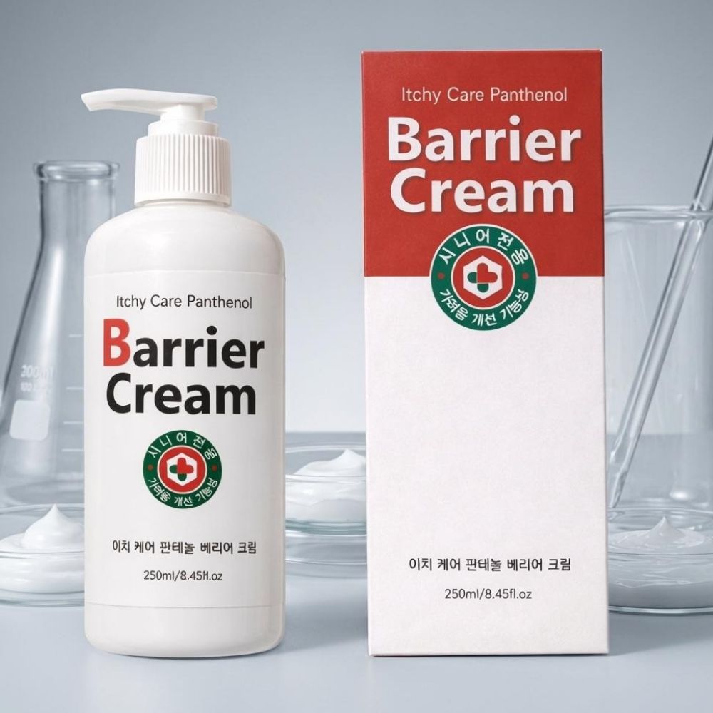 화도 기능성 판테놀 베리어 크림 250ml 속건조 시니어 보습 크림 - 상세 이미지 5