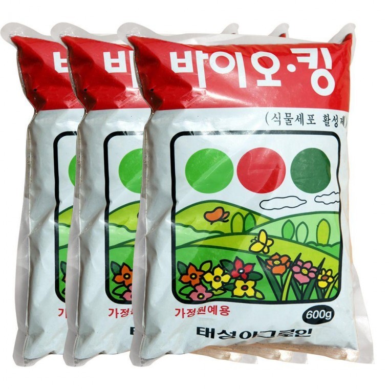 바이오킹 600g(3개) 식물활성제 비료 거름 식물영양제 - 상품 이미지