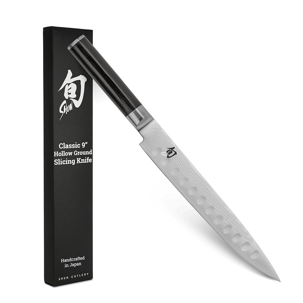 Shun 클래식 22.9cm(9인치) 할로우 그라운드 슬라이싱 나이프 - 상품 이미지