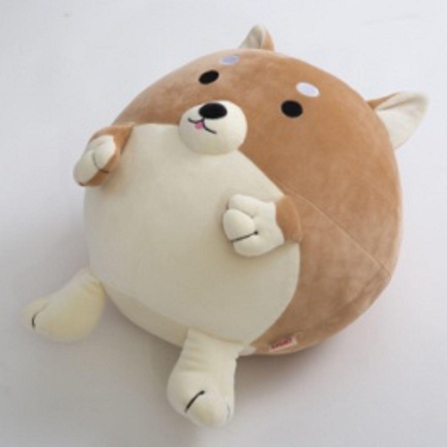 시바견인형 모찌바디필로우 모찌인형 50cm 강아지쿠션 카키 FW008 - 상품 이미지