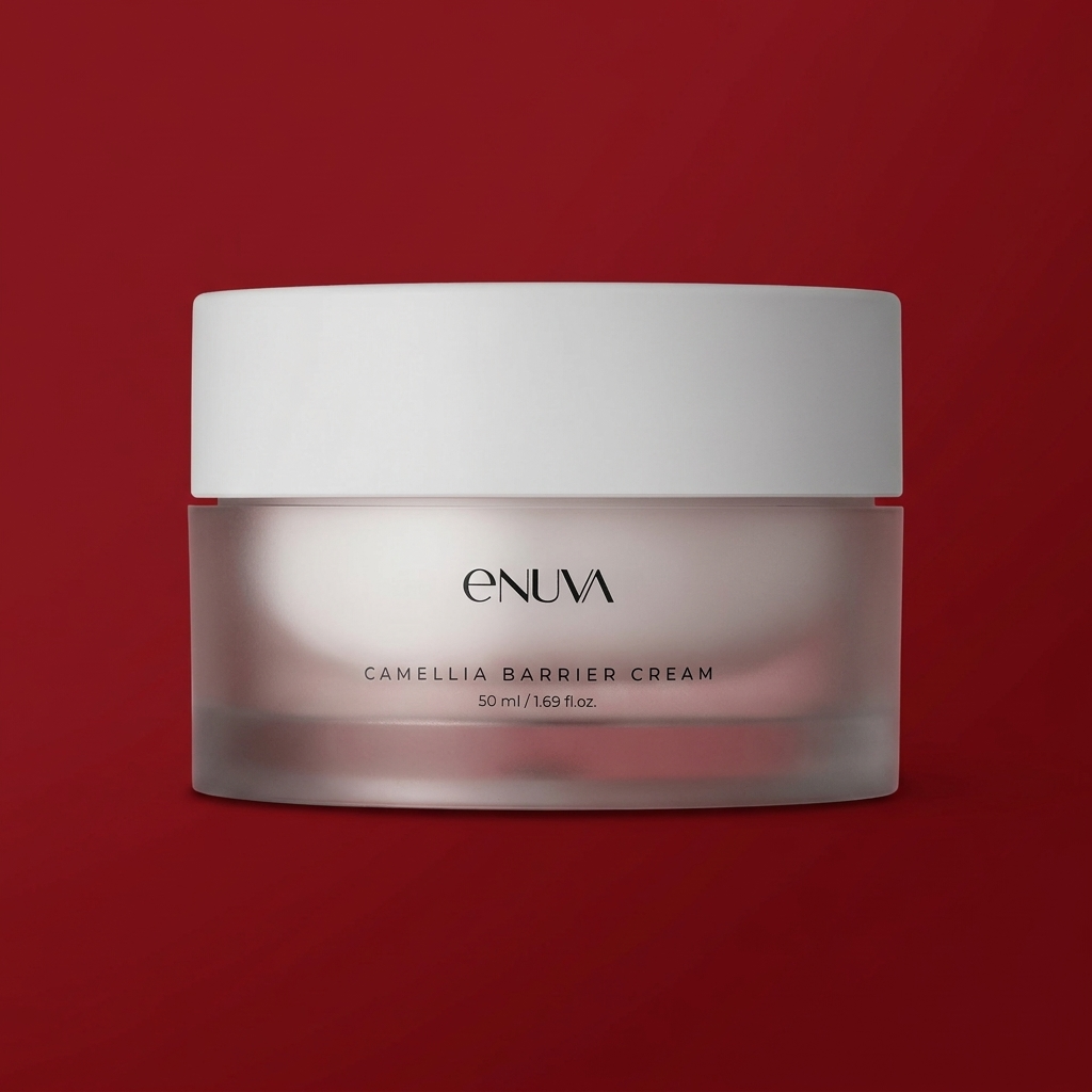 이뉴바 카멜리아 베리어 크림 화잘먹 노세범 매끈촉촉 수분크림 50ml 제품 이미지