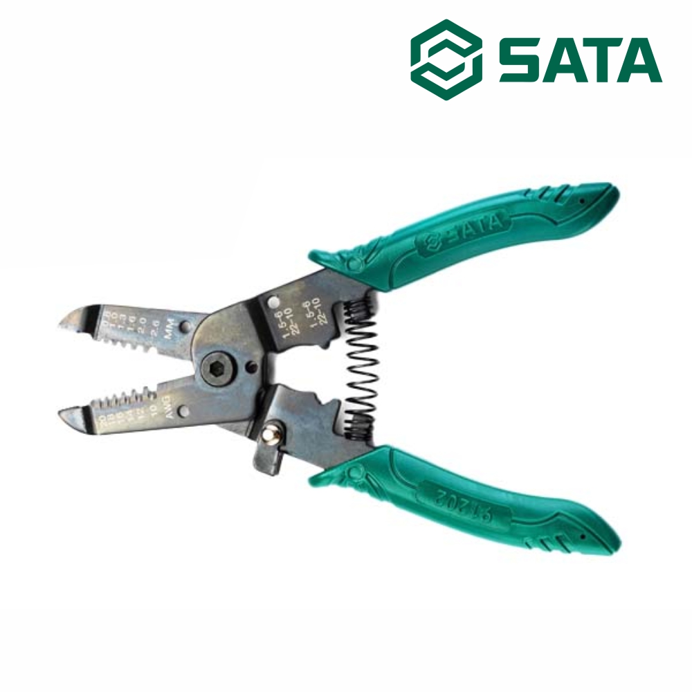 사타 SATA 커터형 와이어 스트리퍼 178mm(7인치) 91202 전선 탈피기 - 상품 이미지