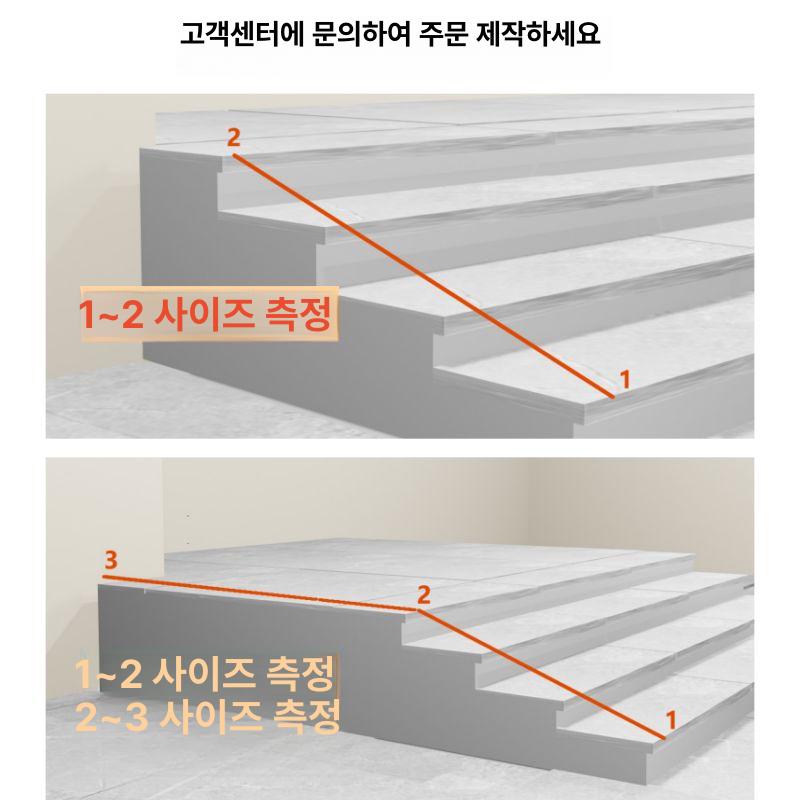 옥상 외부 계단 난간 셀프 설치 조립식 손잡이 펜스 안전 가로대 - 상세 이미지 4