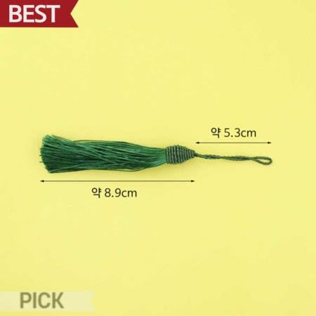 [허니타슬] 라이트핑크 전통무늬 수술 노리개 키링 장식 한복 액세서리 픽앤코401