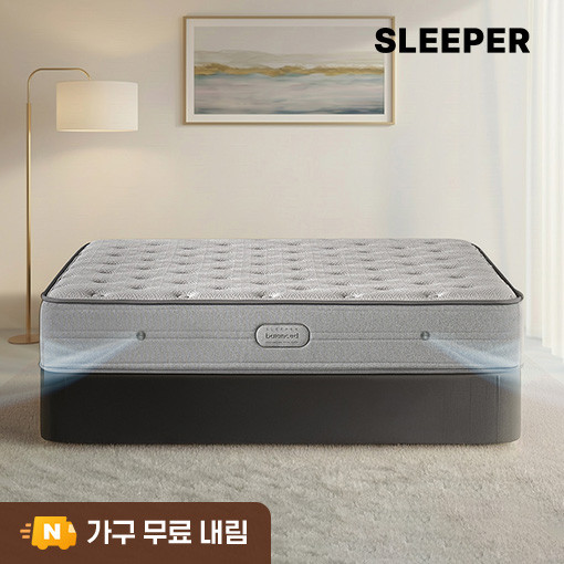 슬립퍼 밸런스드 프라임 단단한 허리 침대 매트리스 스프링 쿨폼 25cm, LK(라지킹), 하드
