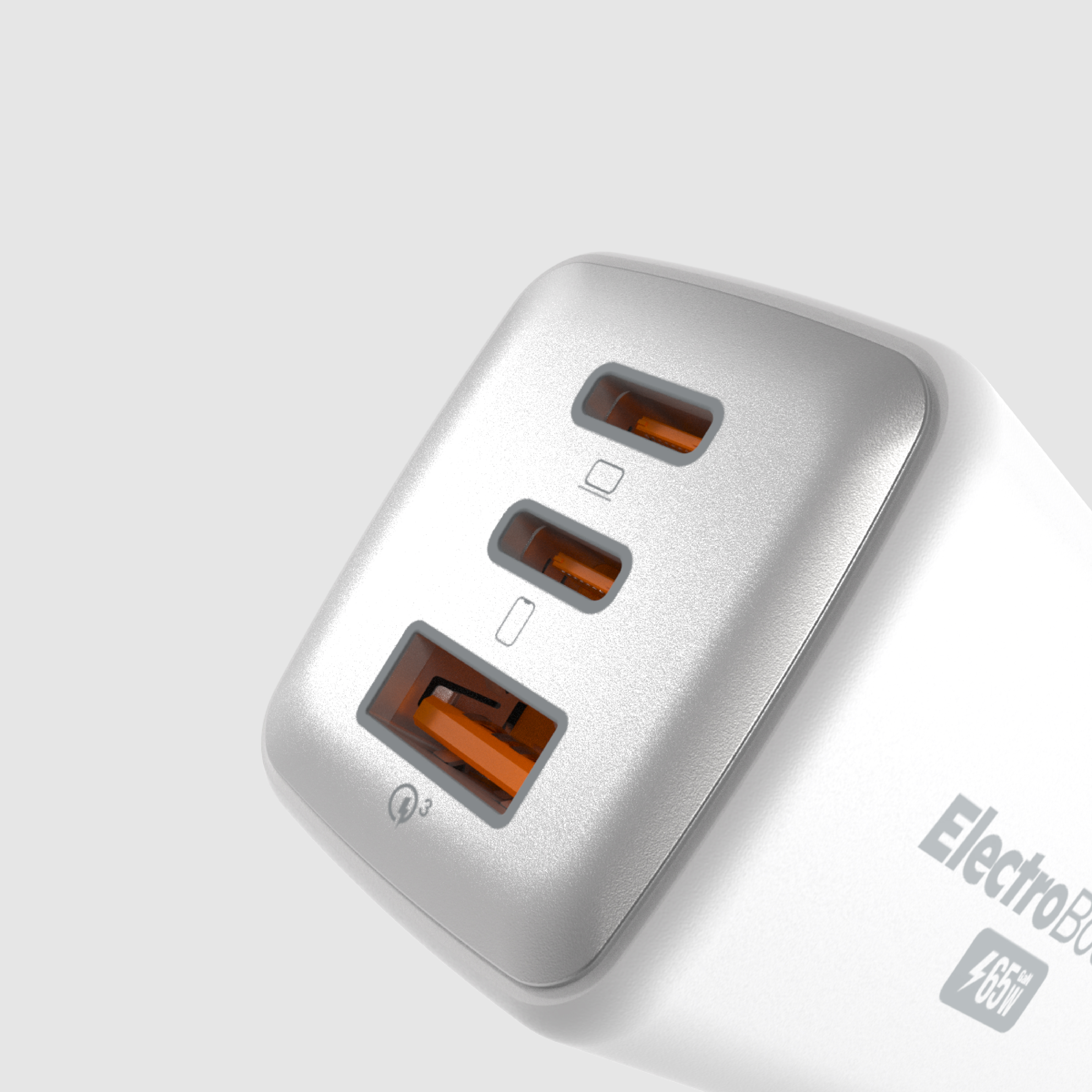 파우트 65W PD 3.0 PPS GaN 초고속 멀티 충전기 어댑터 화이트 - 상세 이미지 4
