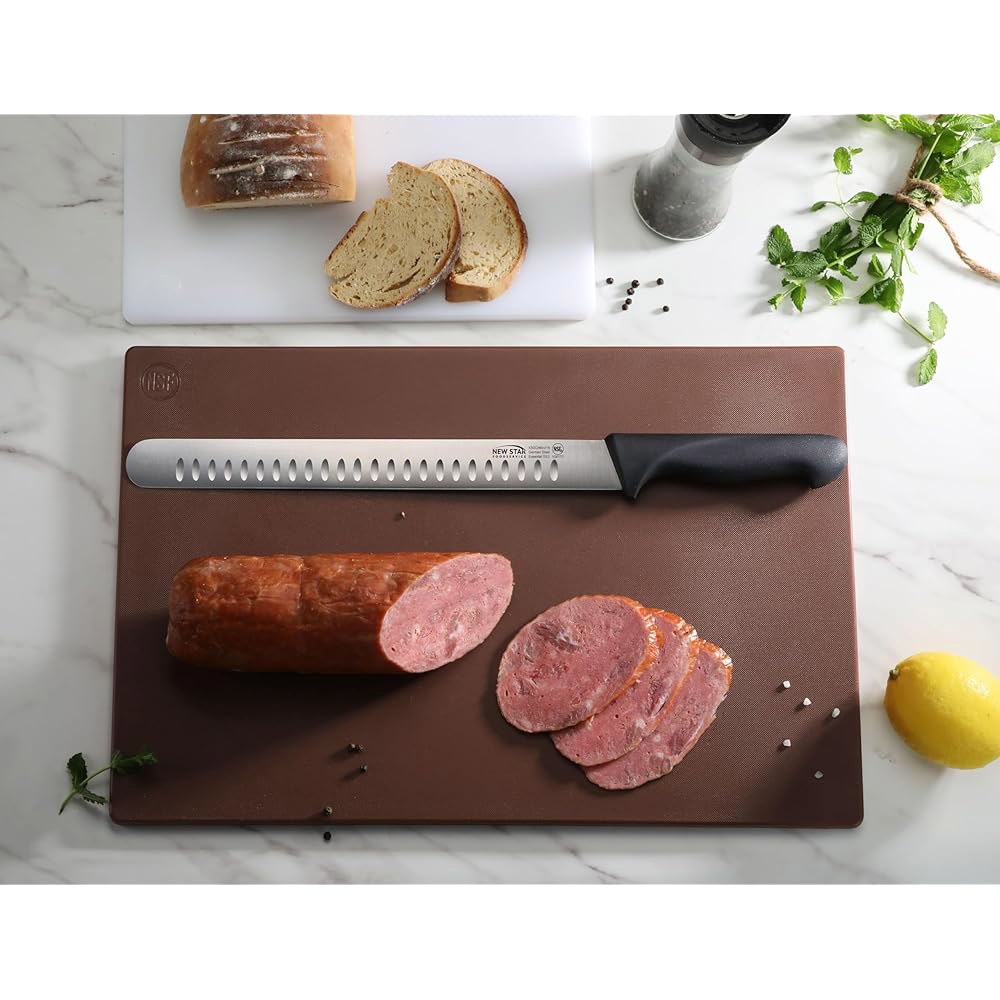 New Star Foodservice Essential 12-Inch Knife, Slicing Edge German Fine Steel - 상세 이미지 2