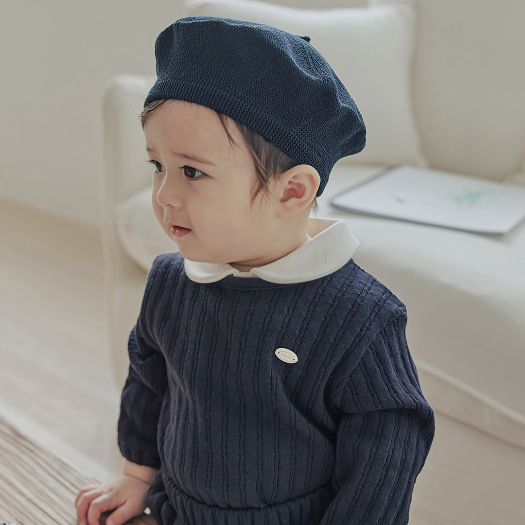 유아 돌촬영의상 하객룩 브리 티셔츠 네이비 이미지 6