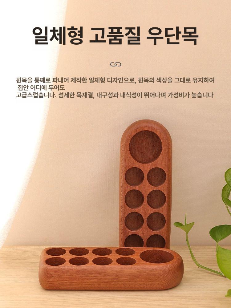 도장 꽂이 사무실 사각 거치대 오크나무 원목 단일 항목 - 상세 이미지 3