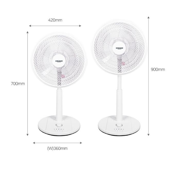 저소음 가정용선풍기 35cm 사무실 아이방 저전력 써큘레이터형 스탠드선풍기 이미지 8