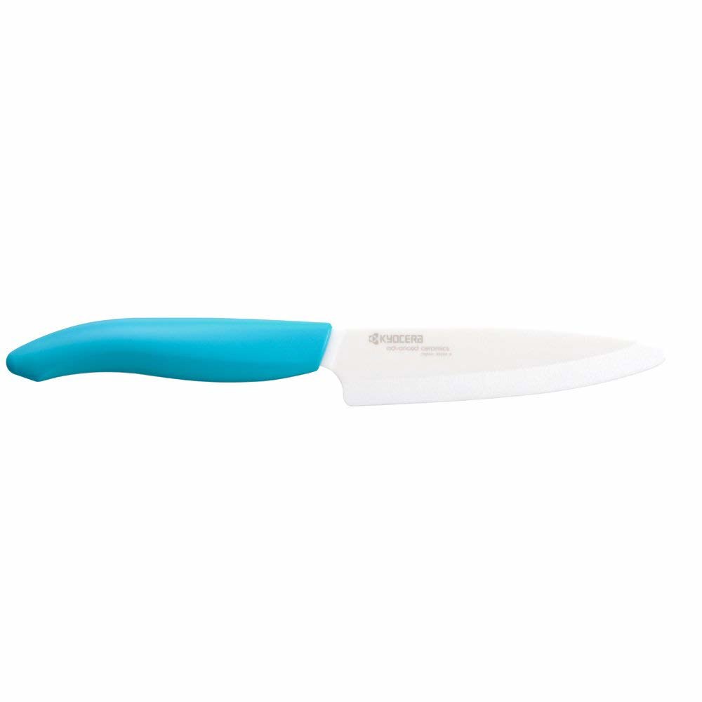 Kyocera 레볼루션 시리즈 11.4cm(4-1/4인치) 유틸리티 나이프, 블루 핸들 Black 4.5 - 상품 이미지