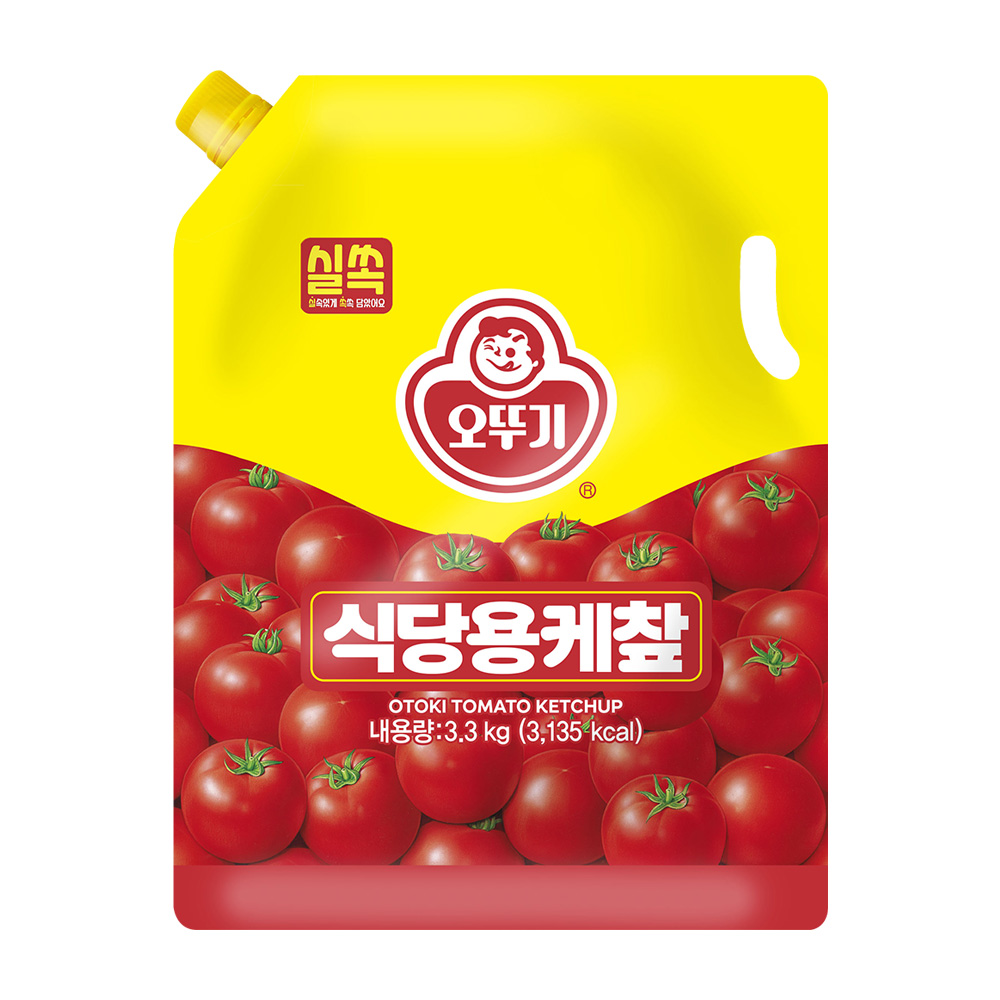 오뚜기 실쏙 식당용케찹 스파우트팩 대용량 3.3kg, 1개 - 상품 이미지
