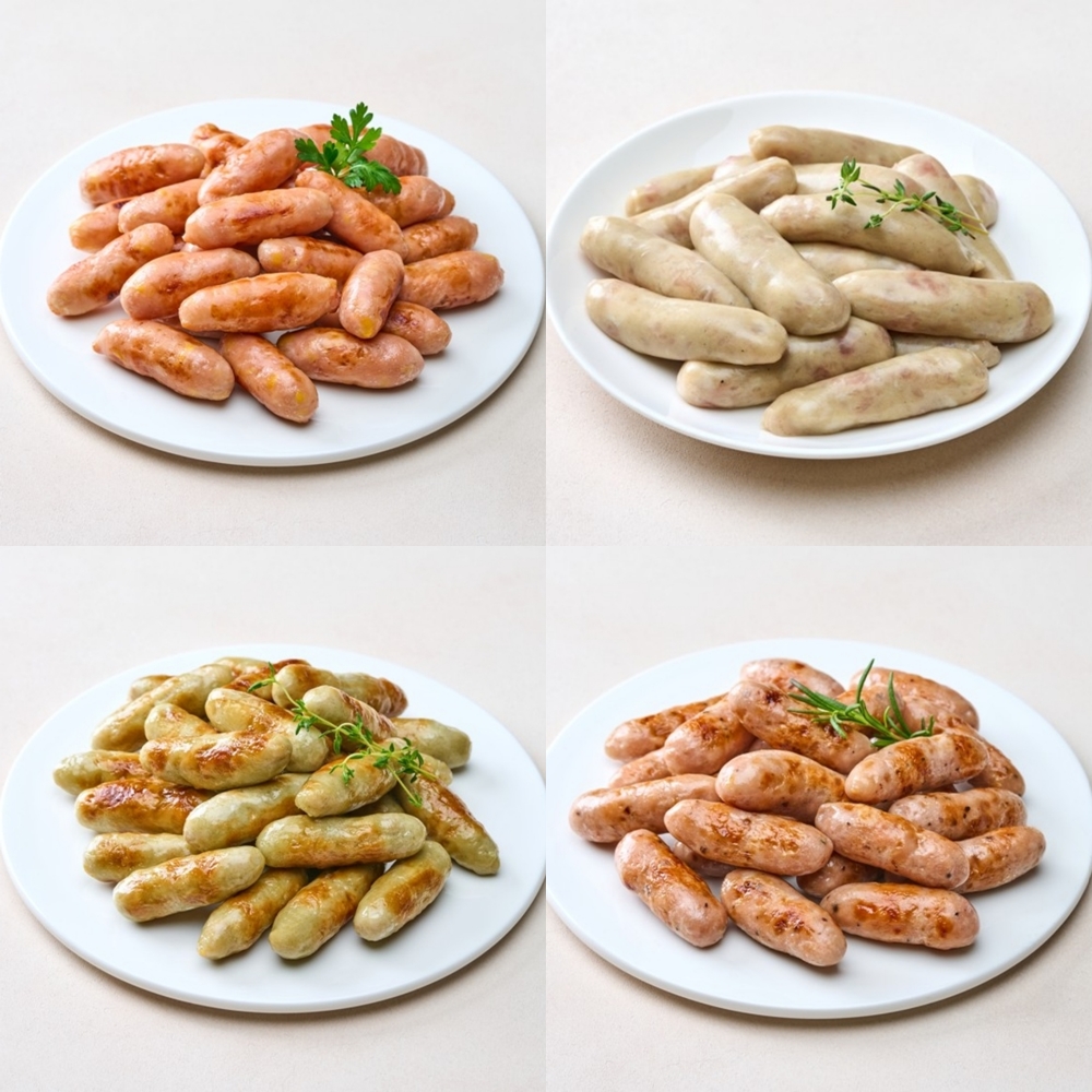 100% 국내산 한돈 천연 양장소시지 양곱창 소세지 180g-2팩 캠팽요리 술안주 - 상품 이미지