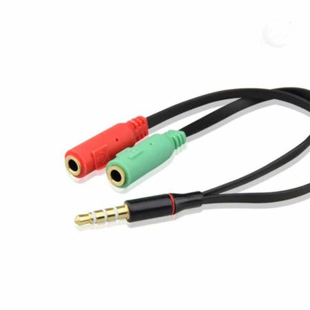 윤우상사OEM Moondex 4극헤드셋 역이어셋topc 역이어셋 PC어댑터 스마트폰용