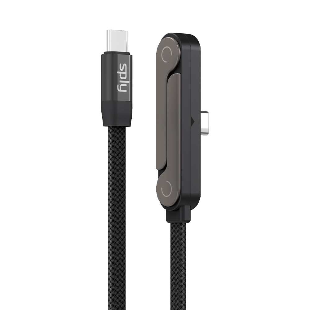 스플리 L자형 거치대 겸용 60W ㄱ자 USB CtoC 초고속 충전 케이블 1.5M - 상세 이미지 4