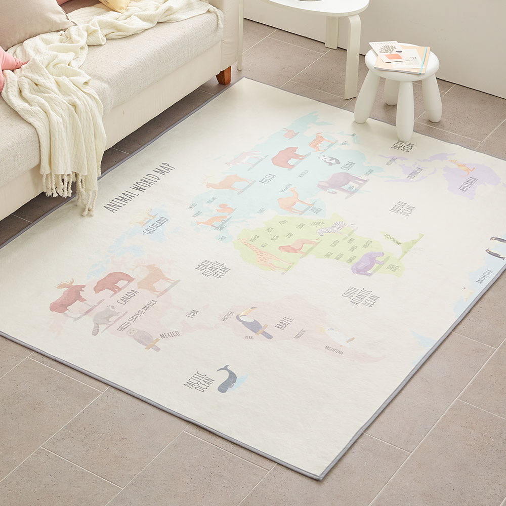 아르떼베딩 아동 아이방 유아 키즈 놀이방 매트 거실 카페트 러그 사방치기 100x150